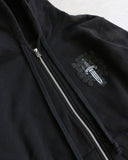 Chrome Hearts Tonal Dagger Zip Up Thermal Hoodie - The Archive AU