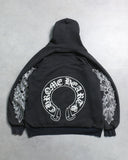 Chrome Hearts Vintage Dagger Horseshoe Thermal Hoodie - The Archive AU