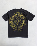 Chrome Hearts Vintage Gold Horseshoe Logo Tee - The Archive AU