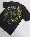 Chrome Hearts Vintage Gold Horseshoe Logo Tee - The Archive AU