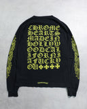 Chrome Hearts Yellow Floral Eye Chart L/S Tee - The Archive AU