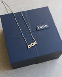 Dior Silver Logo Necklace - The Archive AU