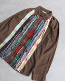 Needles Rebuild Patchwork Button Up Shirt - The Archive AU