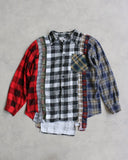 Needles Rebuild Patchwork Flannel Shirt - The Archive AU