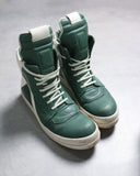 Rick Owens Mainline Moss Green Geobasket Sneakers - The Archive AU