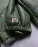 Stussy Shearling Hooded Leather Work Jacket - The Archive AU