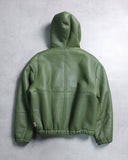 Stussy Shearling Hooded Leather Work Jacket - The Archive AU