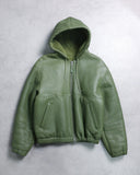 Stussy Shearling Hooded Leather Work Jacket - The Archive AU