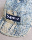 Supreme Bleach Splatter Box Logo Camp Cap - The Archive AU