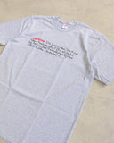 Supreme Note Tee - The Archive AU
