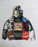 Supreme Number (N)ine Patchwork Zip Up Hoodie - The Archive AU