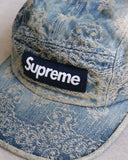 Supreme Paisley Denim Box Logo Camp Cap - The Archive AU