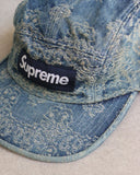 Supreme Paisley Denim Box Logo Camp Cap - The Archive AU