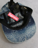 Supreme Paisley Denim Box Logo Camp Cap - The Archive AU