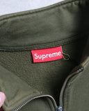Supreme Paneled Leopard Quarter Zip Sweatshirt - The Archive AU