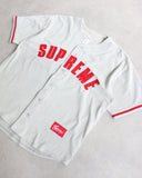 Supreme Ultrasuede Mesh Arc Logo Baseball Jersey - The Archive AU