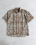 Valentino Vintage Plaid Beach Button Up S/S Shirt - The Archive AU