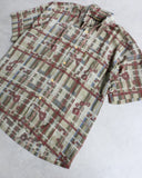 Valentino Vintage Plaid Beach Button Up S/S Shirt - The Archive AU