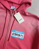 Vetements 'Hello My Name Is' Zip Up Sun Dyed Hoodie - The Archive AU