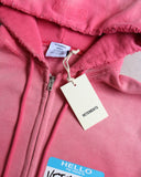 Vetements 'Hello My Name Is' Zip Up Sun Dyed Hoodie - The Archive AU